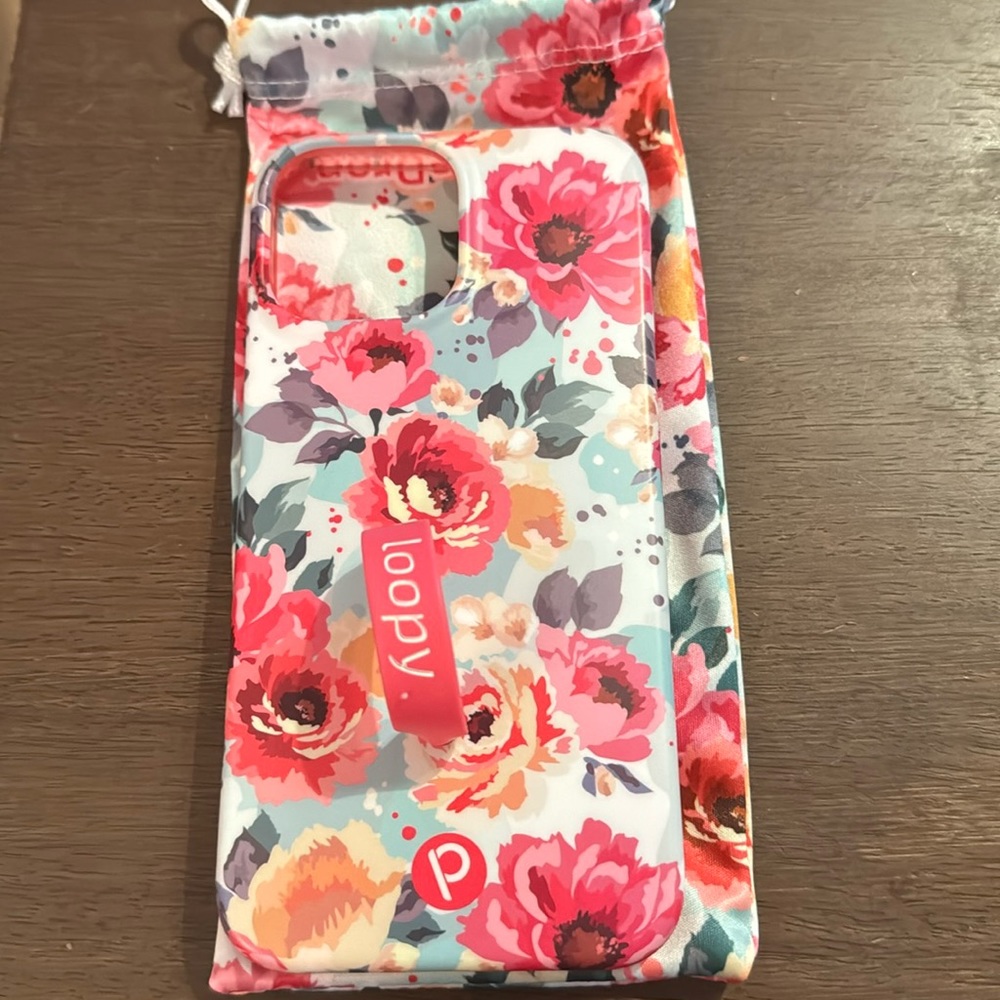 Peonies iPhone Loopy righty case
